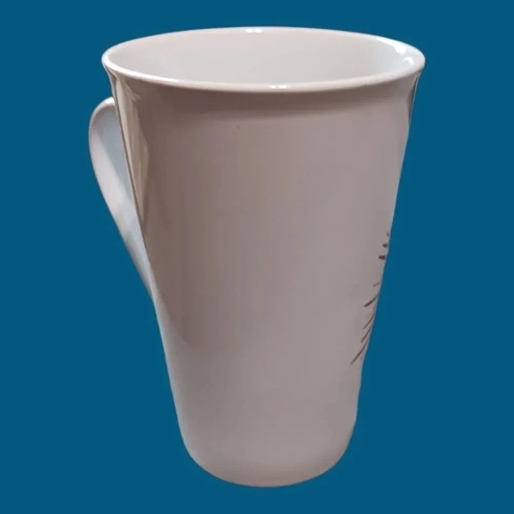 Starbucks coffee ceramic tall latte mug white and red - Picture 3 of 7